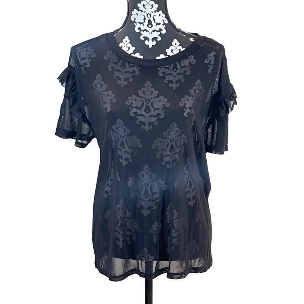 Cold Crush Sheer Black Top